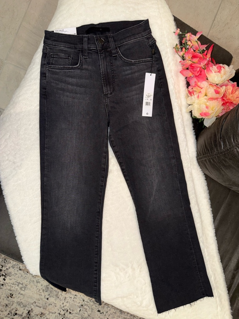 NWT Joe's Jeans Black Wide-Leg Flare Jeans Size 25